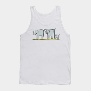 elephant family Tank Top